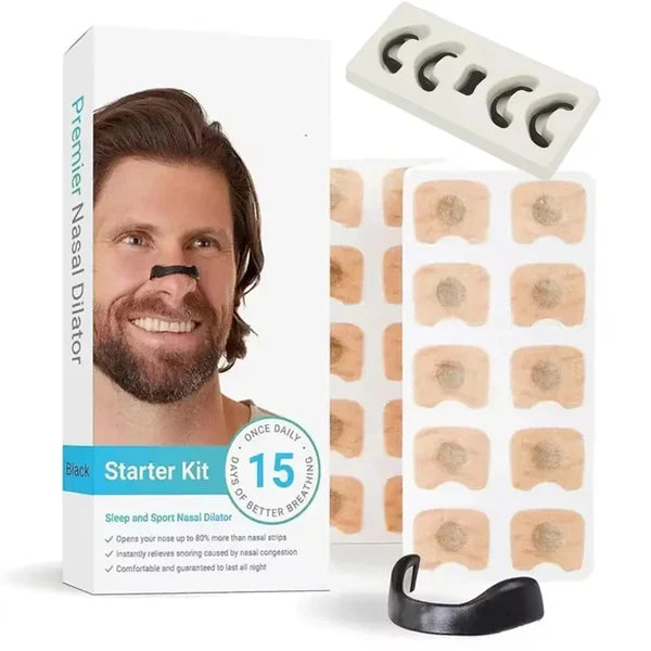 Sleep-co Magnetic Nose Strips – Nasal Dilator Starter Kit